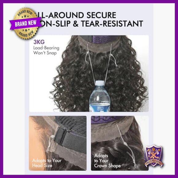 18 Inch Human Hair Wig Glueless Lace Front Body Wave Pre Plucked main image 5
